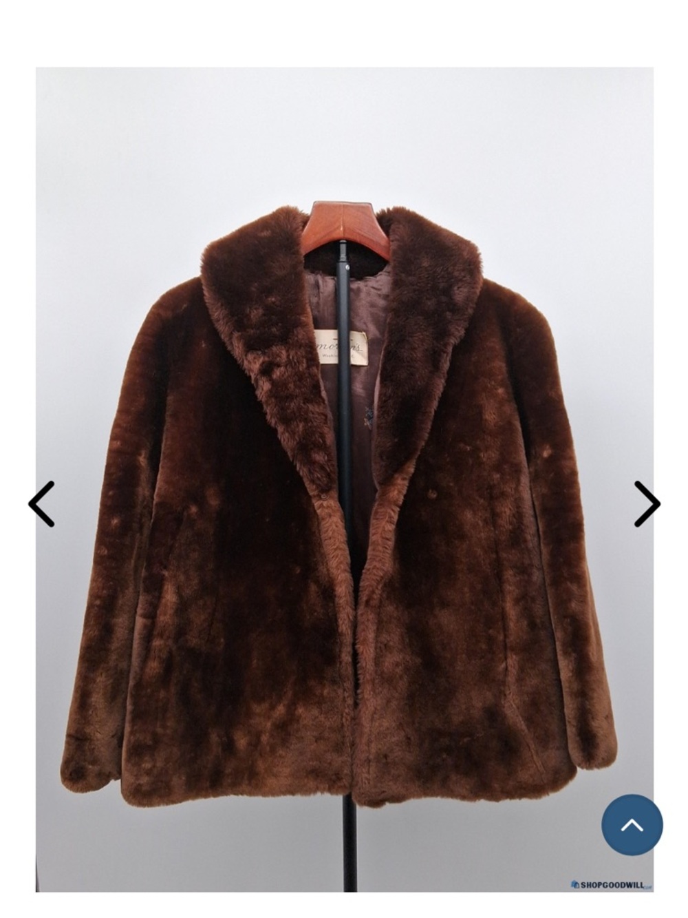 Women's Plush Brown Teddy Jacket - Lux Faux Fur Coat